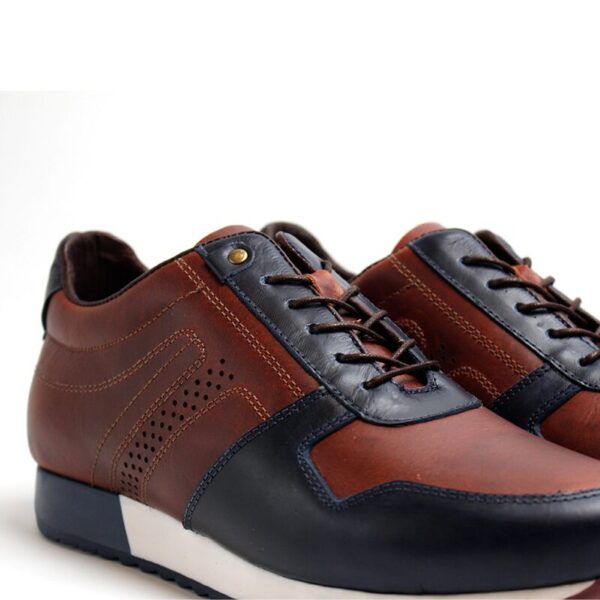 Zapato Casual Parma Café Azul - Imagen 5
